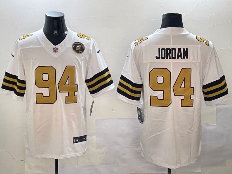 Men New Orleans Saints 94 Jordan White 2024 Nike Limited NFL Jersey style 3